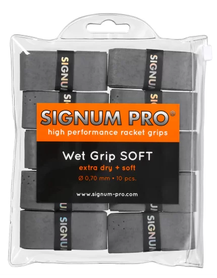 Signum Pro Wet Grip Soft Grey 10 Pack - overgrip