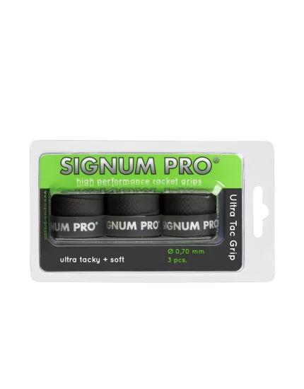 Signum Pro Ultra Tac Grip Black 3 Pack - overgrip