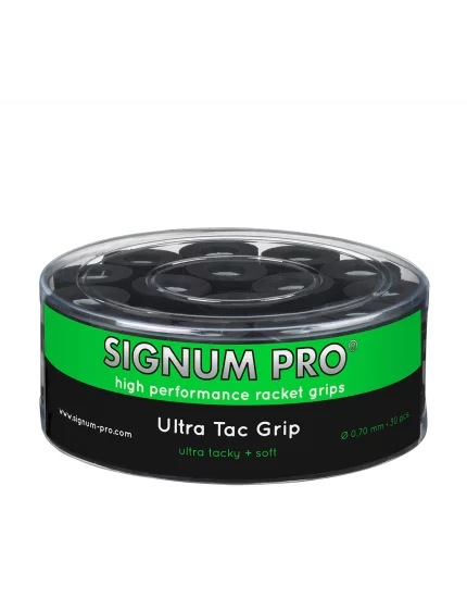 Signum Pro Ultra Tac Grip Black 30 Pack - overgrip