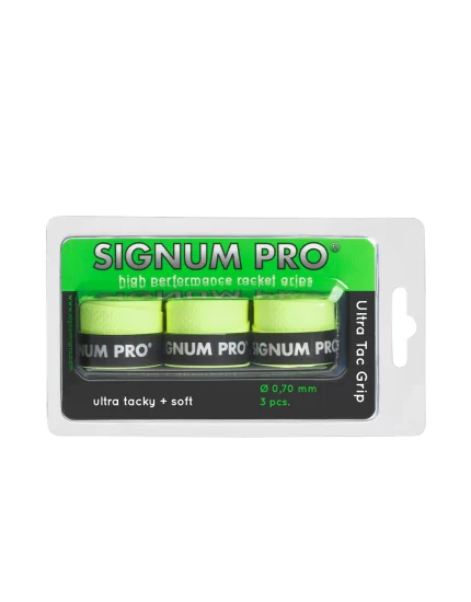 Signum Pro Ultra Tac Grip Yellow 3 Pack - overgrip