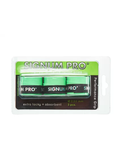 Signum Pro Performance Grip Green 3 pcs. - high performance racket grips