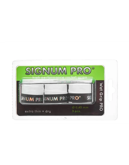Signum Pro Wet Grip Pro White 3 Pack - overgrip