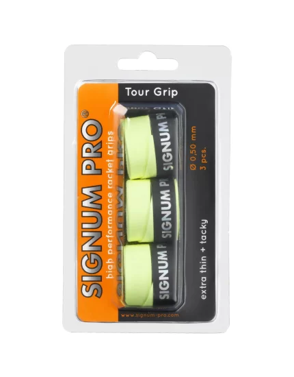 Signum pro Tour Grip Neon Yellow 3 Pack - overgrip