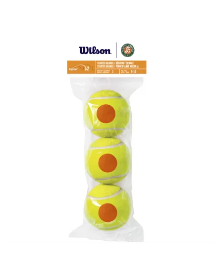 Wilson Roland Garros Orange Stage 2 (3 pcs.) - tennis balls