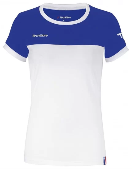 Tecnifibre Girl F1 Stretch Royal Blue - koszulka tenisowa