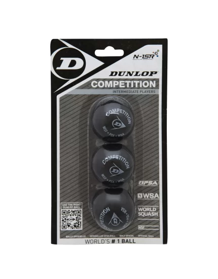 Dunlop Competition (3 pcs.) - squash balls