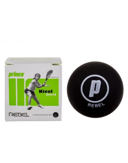 Prince Rebel Blue Dot Squash Ball 1 - piłka do squasha
