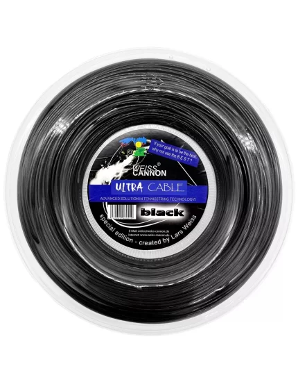 Weiss Cannon Ultra Cable Black 200m - tennis string