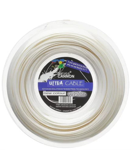 Weiss Cannon Ultra Cable White 200m - tennis string