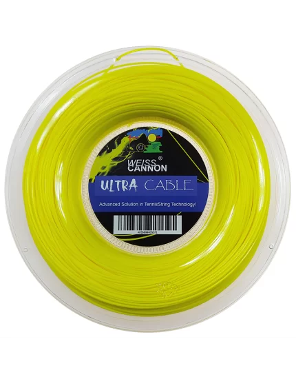 Weiss Cannon Ultra Cable Neon Yellow 200m - tennis string