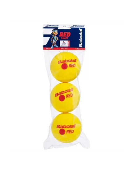Babolat Red Foam Stage 3 (3 Pack) - tennis balls