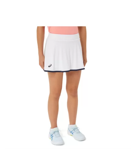 Asics Girls Tennis Skort Brilliant White - girls skort