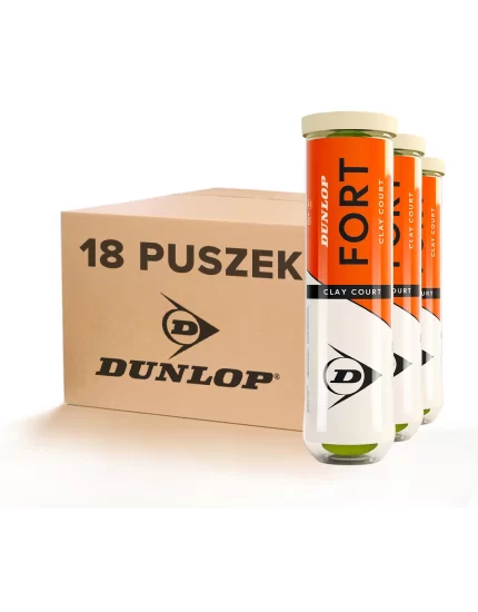 Dunlop Fort Clay Court (4 pcs.) - carton (18 cans)