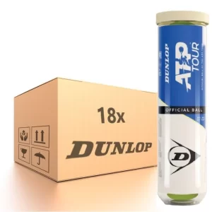 Dunlop ATP Tour 4 Pack - 18 cans of tennis balls