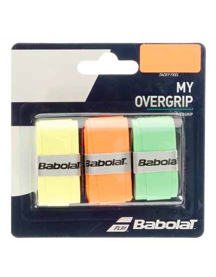 Babolat My Overgrip Yellow Fluo Orange Green 3 Pack - overgrips