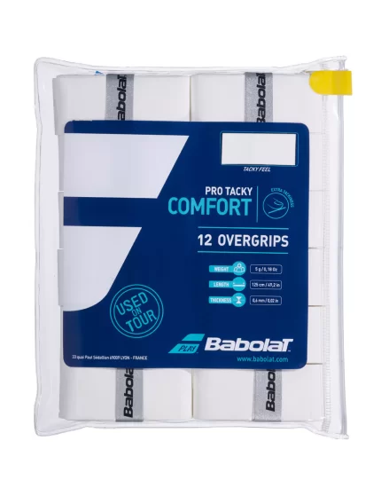 Babolat Pro Tacky White (12 pcs.) - overgrips