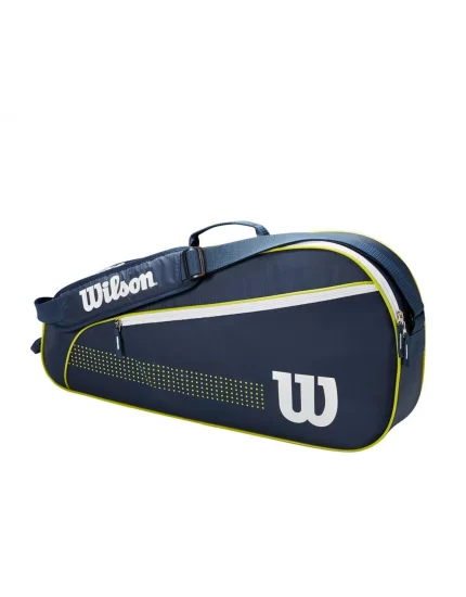 Wilson Junior 3 Pack Navy, White, Lime - tennis bag