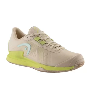 Head Sprint Pro 3.5 Clay Women Macadamia Lime - womens tennis shoeas