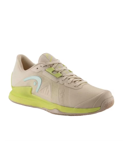 Head Sprint Pro 3.5 Clay Women Macadamia Lime - womens tennis shoeas