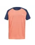 Babolat Play Crew Neck Tee Boy Pink Navy Blue - boy tennis t-shirt