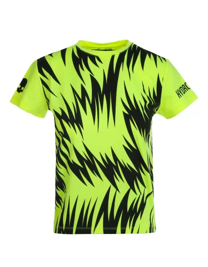 Hydrogen Junior Scratch Tech Tee Fluo Yellow - T-Shirt