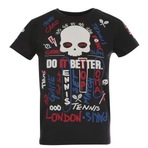 Hydrogen Junior Graffiti Tee Black