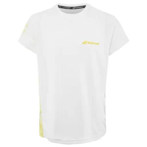 Babolat T-Shirt Performance Boy White 2019 - koszulka tenisowa