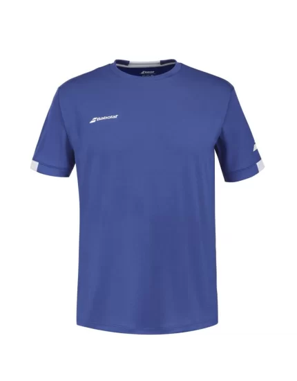 Babolat Play Crew Neck Tee Boy Blue - boy tennis t-shirt
