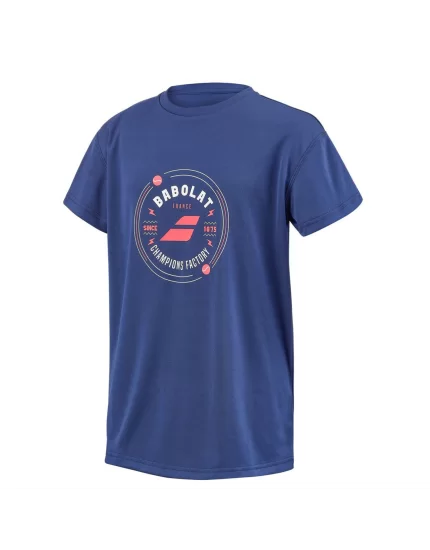 Babolat Exercise Graphic Tee Boy estate blue - boy's t-shirt