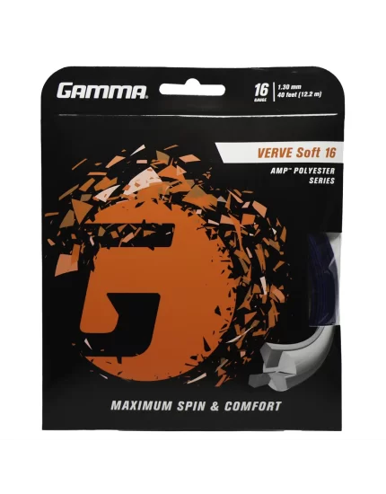 Gamma Verve Soft Blue Black - tennis string