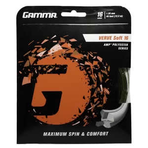 Gamma Verve Soft Green Black - tennis string