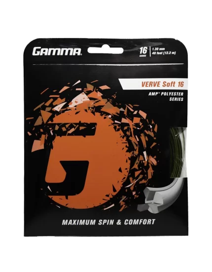 Gamma Verve Soft Green Black - tennis string