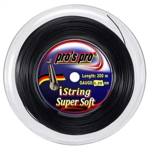 Pro's Pro iString Super Soft Black 200m - tennis string