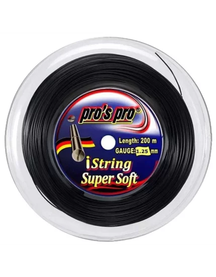 Pro's Pro iString Super Soft Black 200m - tennis string