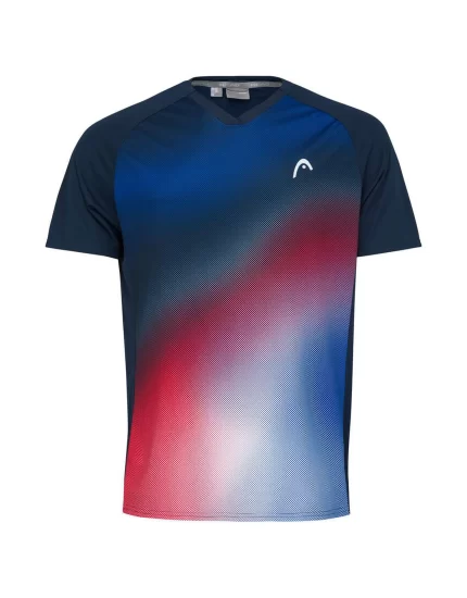 Head TOPSPIN T-shirt Boy Dark Blue Print Vision - boy's tennis t-shirt