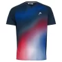 Head TOPSPIN T-shirt Boy Dark Blue Print Vision - boy's tennis t-shirt
