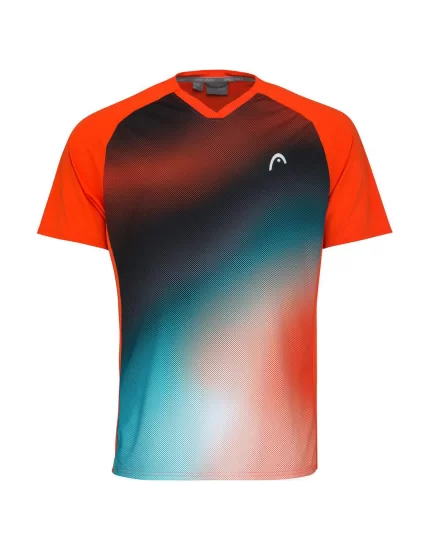 Head TOPSPIN T-shirt Boy Tangerine Print Vision - boy's tennis t-shirt
