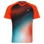 Head TOPSPIN T-shirt Boy Tangerine Print Vision - boy's tennis t-shirt