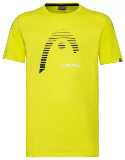Head Club Carl T-Shirt Junior Yellow - koszulka tenisowa