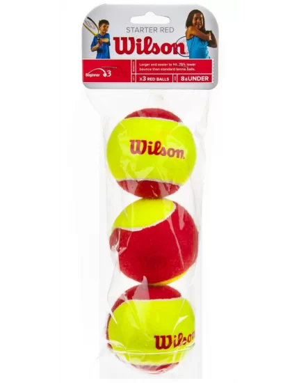 Wilson Starter Red Stage 3 3 Pack - piłki treningowe