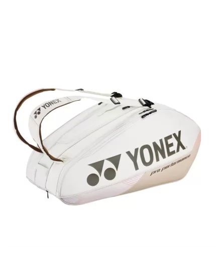 Yonex Pro Racquet Bag 9 Sand Beige - tennis racket bag