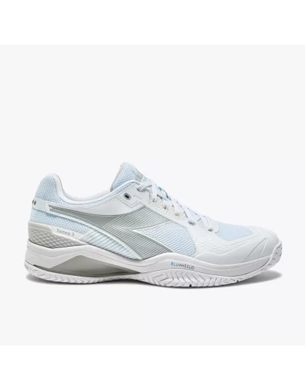 Diadora Blushield Torneo 3 W AG White Silver - tennis shoes