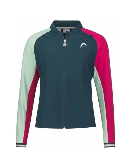 Head BREAKER Jacket Women Pastel Green Navy - women's tennis jacket