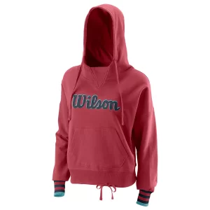 Wilson Night Script Eco Cotton PO Hoody W Earth Red 