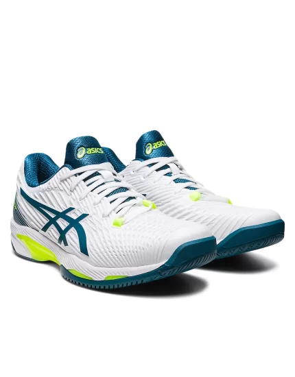 Asics Solution Speed FF 2 White Restful Teal - tennis schoes