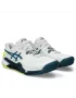 Asics Gel-Resolution 9 White Restful Teal - tennis shoes