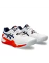 Asics Gel-Resolution 9 White Blue Expanse Clay - tennis shoes