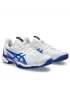 Asics Solution Speed FF 3 Clay White Tuna Blue - men's tennis shoes