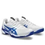 Asics Solution Speed FF 3 Clay White Tuna Blue - men's tennis shoes