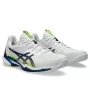Asics Solution Speed FF 3 Clay White Mako Blue - men's tennis shoes